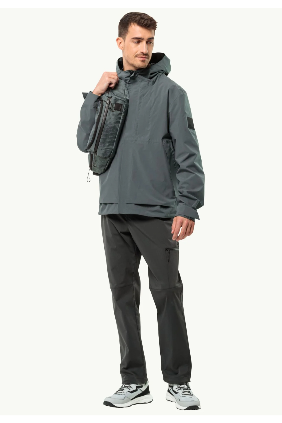 Jack Wolfskin 4059621_6709 DROMOVENTURE LOW M Outdoor Koşu Ayakkabısı Gri Siyah
