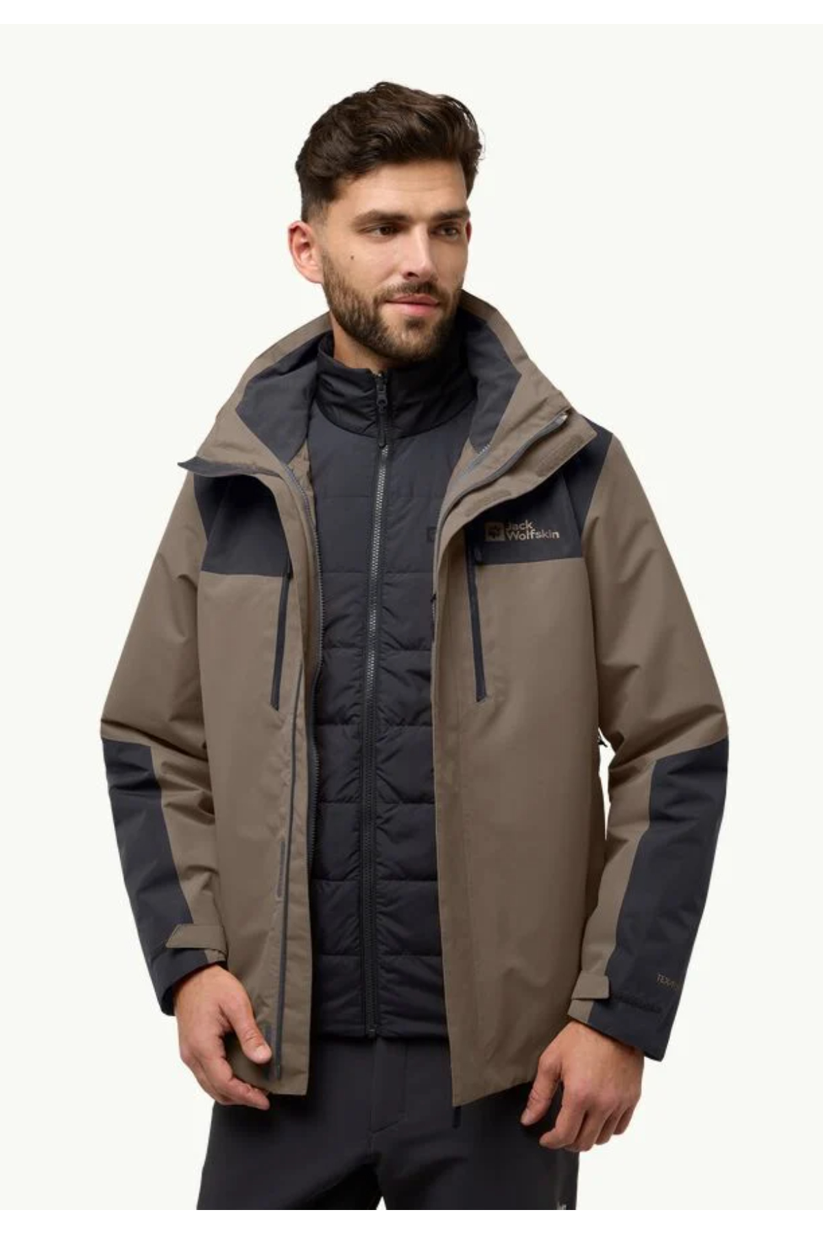 Jack Wolfskin A61872_5719 JASPER INS JKT M Erkek Outdoor Ceketi Kahverengi