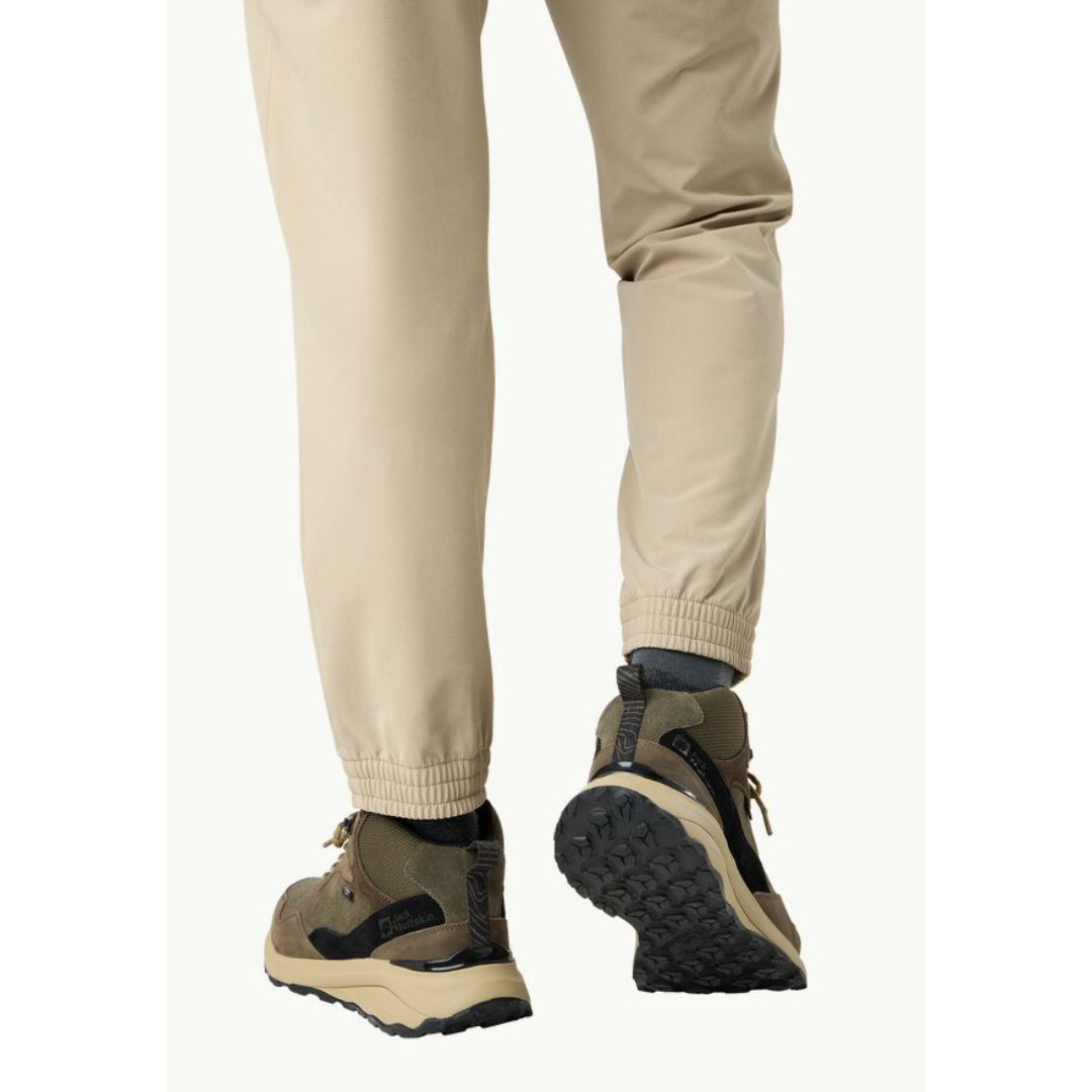 Jack Wolfskin A62132_5719 CAMP FEVER TEXAPORE MID M Erkek Outdoor Bot Haki Siyah