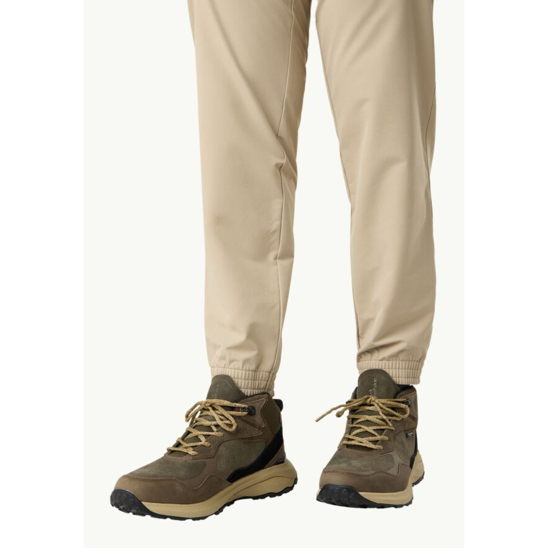 Jack Wolfskin A62132_5719 CAMP FEVER TEXAPORE MID M Erkek Outdoor Bot Haki Siyah