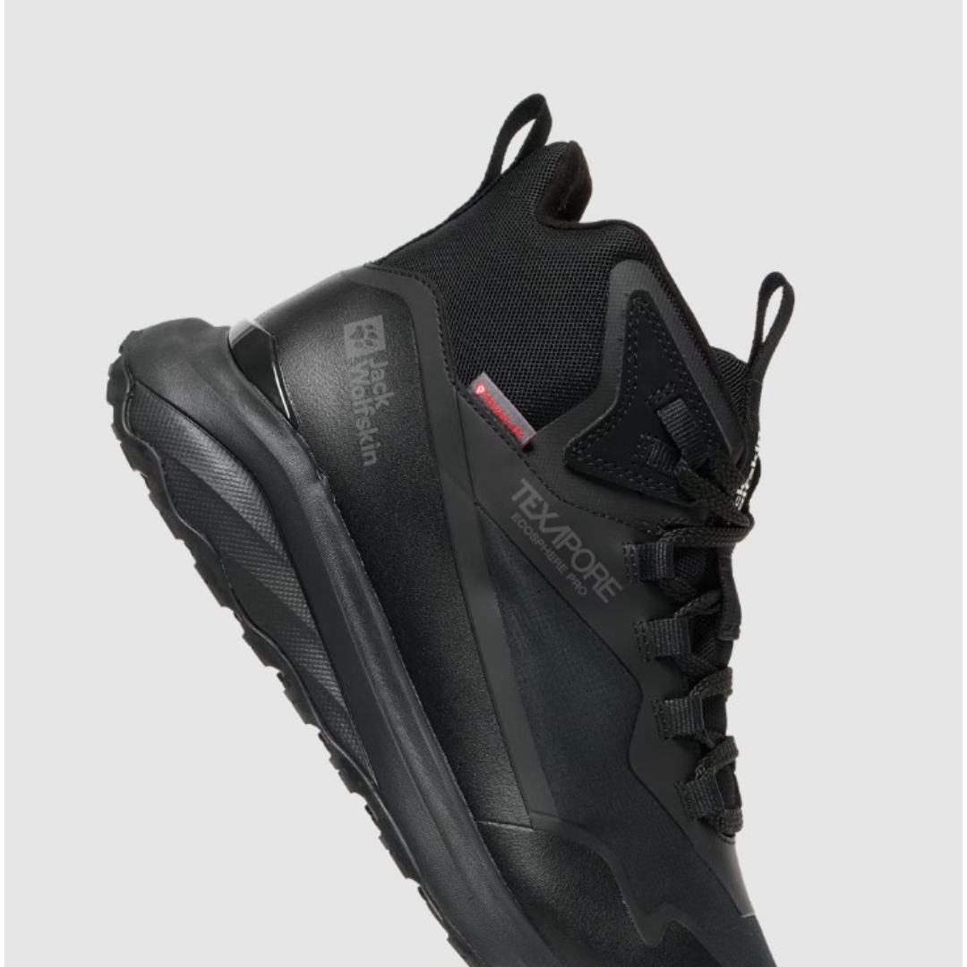 Jack Wolfskin A62295_6350 DRAMOVENTURE WT TEXAPORE MID M Erkek Outdoor Bot Siyah