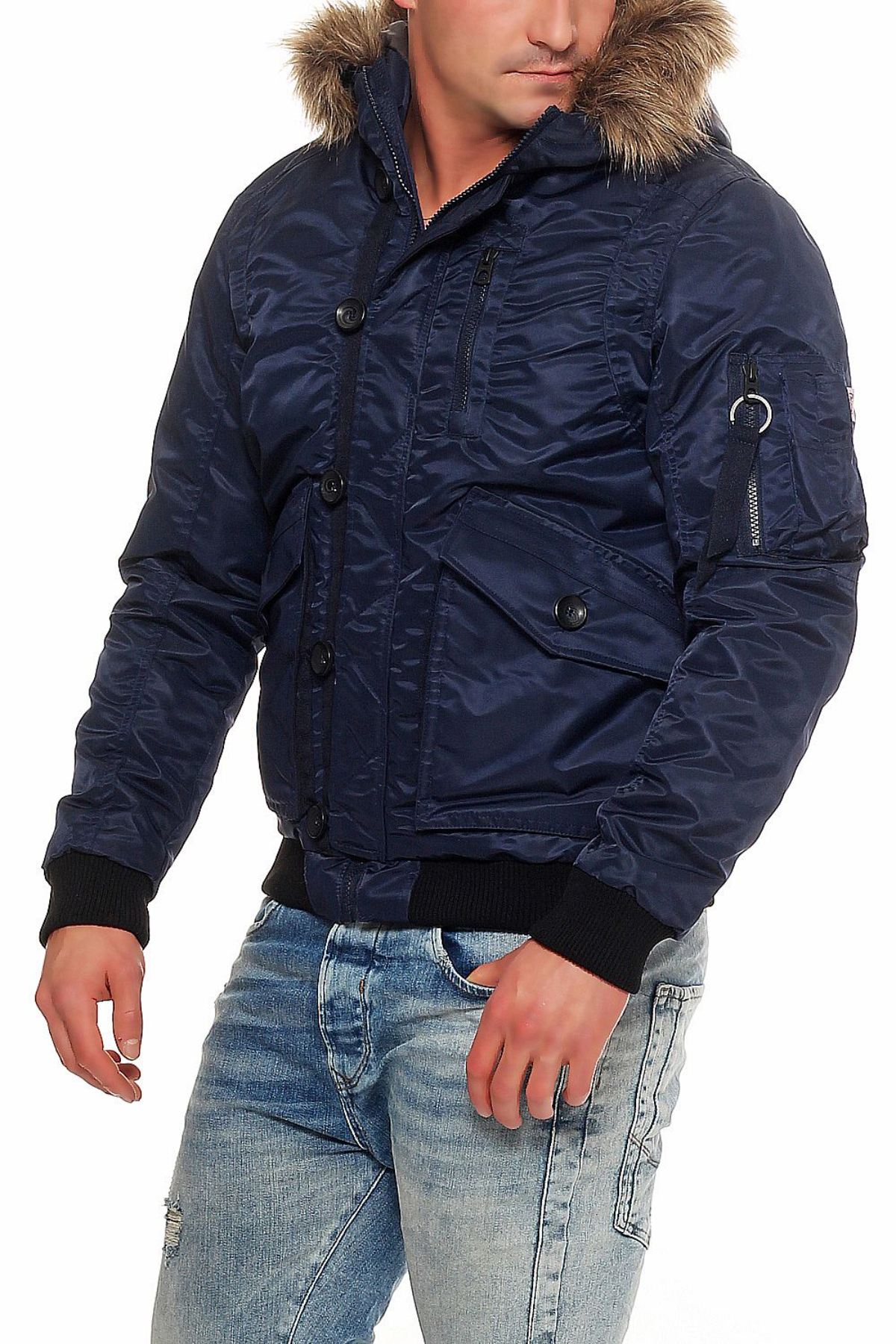 Jack&Jones  12109349 Jorforce Bomber Jacket Erkek Lacivert Mont Lacivert
