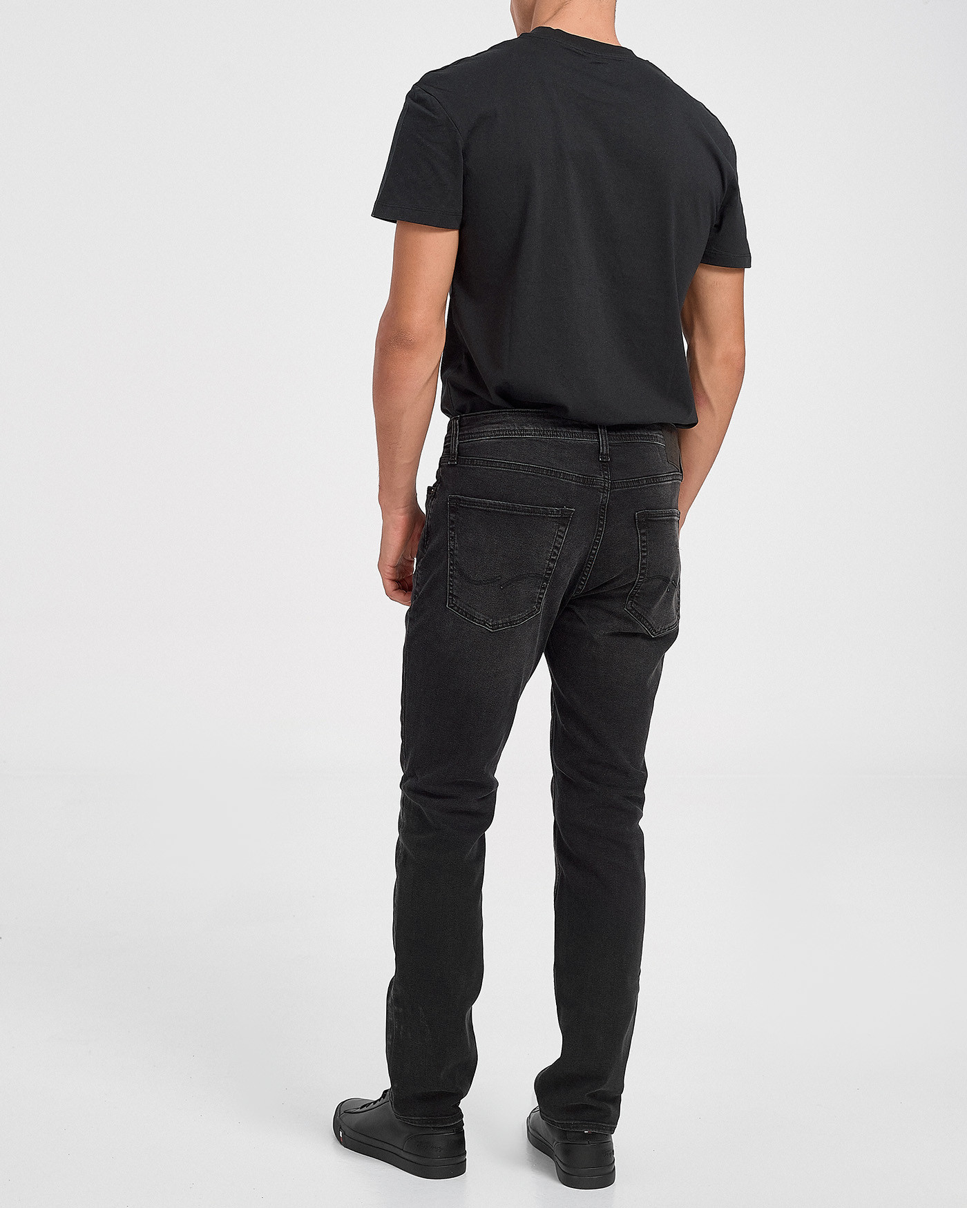 Jack&Jones 12120370 TIM Slim Fit Erkek Blue Denim Siyah