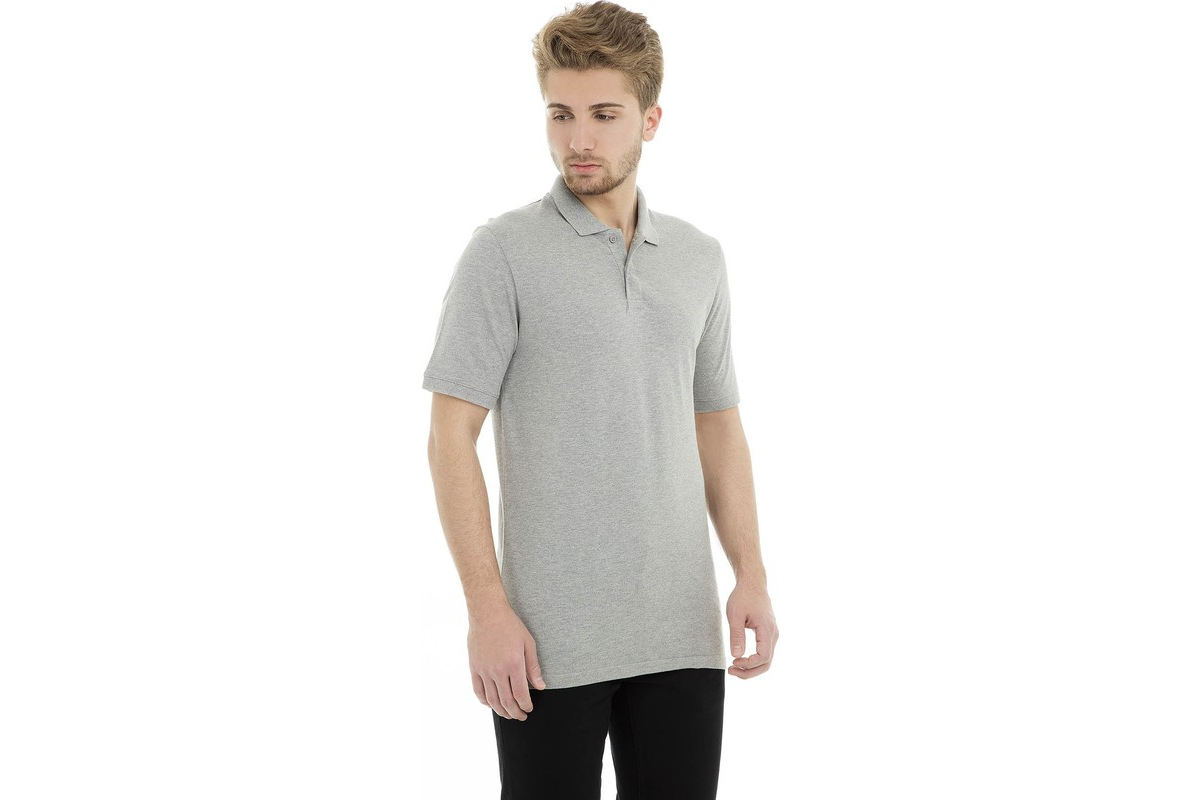 Jack&Jones 12136516 Light Grey Mela/SLIM Fit T-Shirt Gri