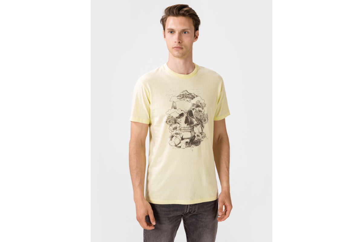 Jack&Jones 12170382 Pear Sorbet / REG Erkek T-Shirt Sarı