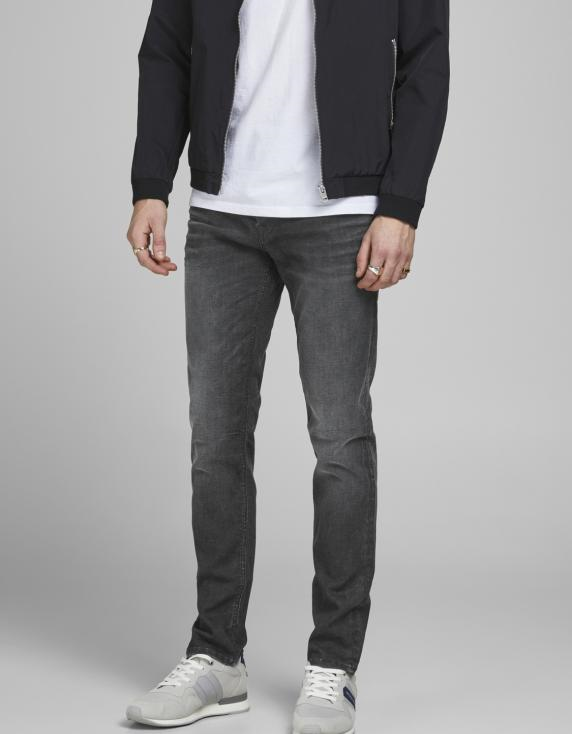 Jack&Jones 12181054 TIM Slim Straight 119 Erkek Grey Denim Gri