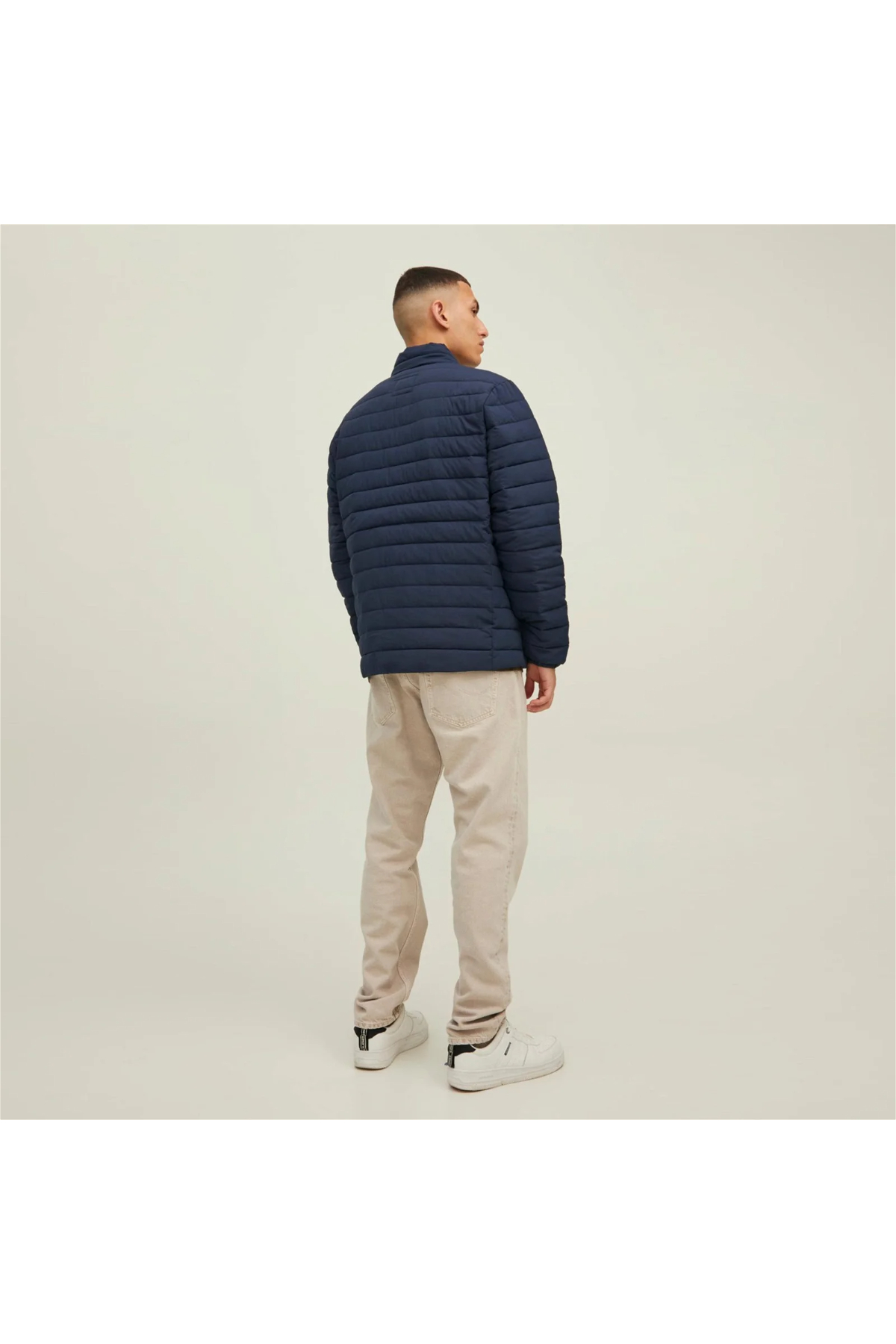 Jack&Jones 12211129 JJERECYCLE PUFFER COLOR Erkek Şişme Mont Lacivert