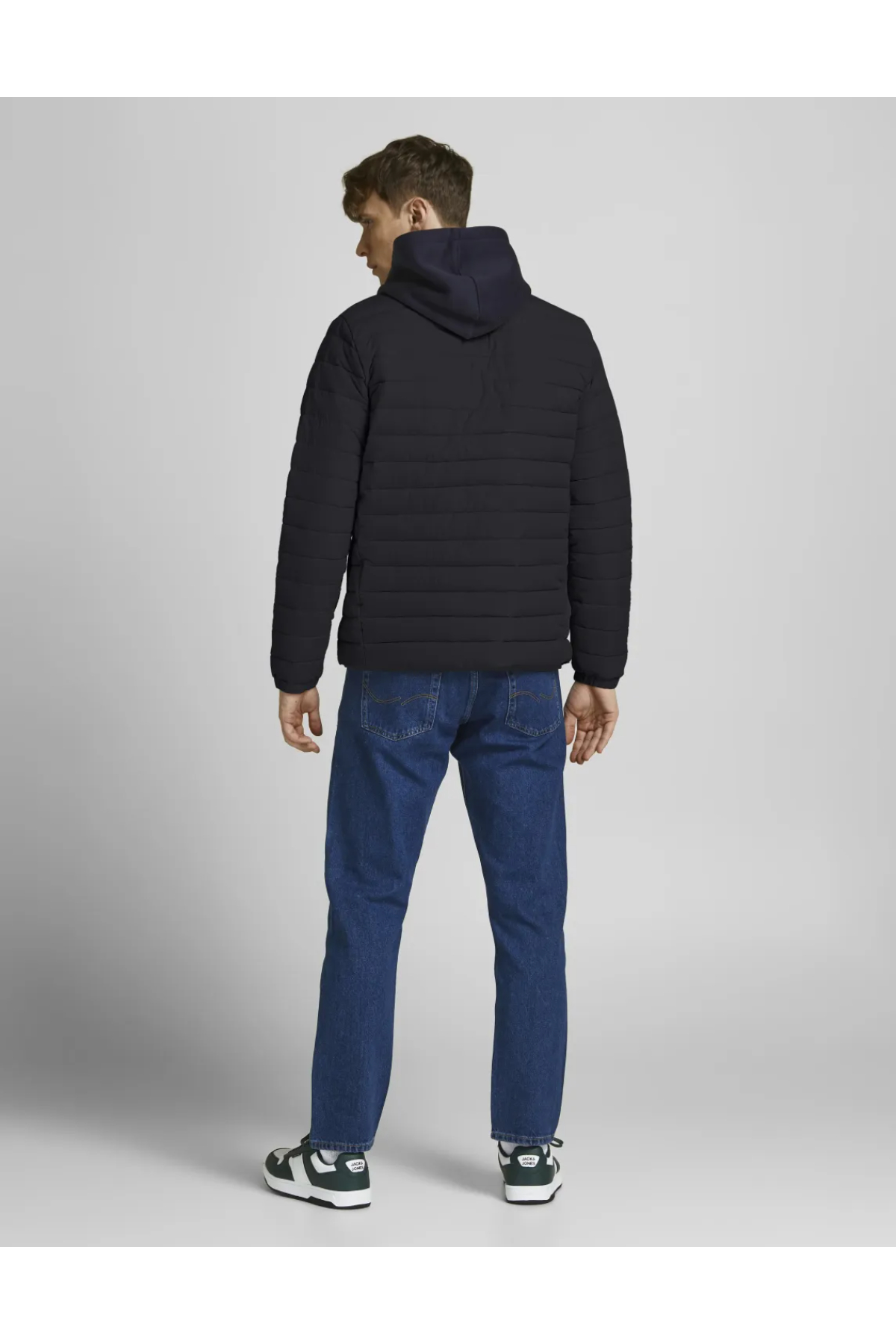 Jack&Jones 12211129 JJERECYCLE PUFFER COLOR Erkek Şişme Mont Siyah