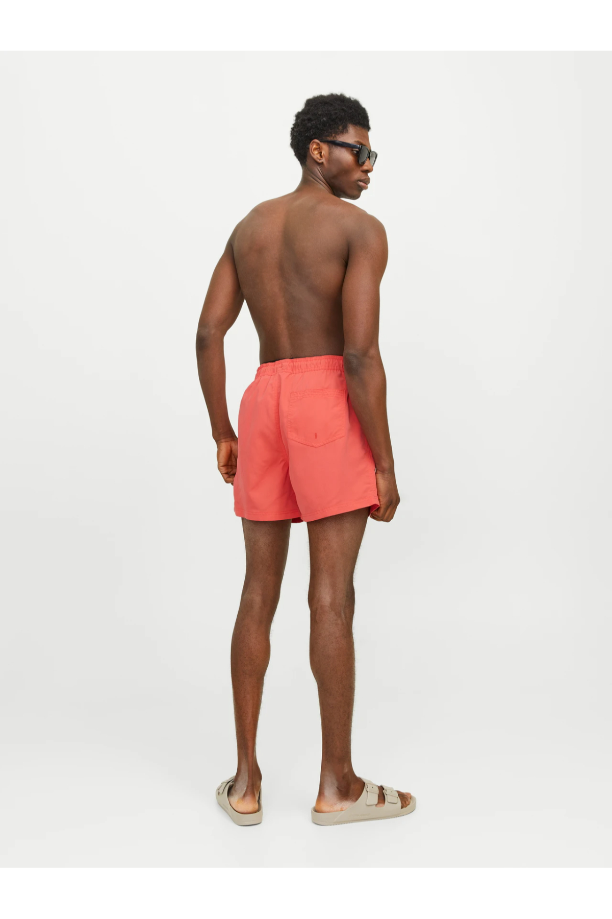 Jack&Jones 12225961 JPSTFIJI JJSWİM SOLİD LY SN Erkek Yüzme Şortu turuncu