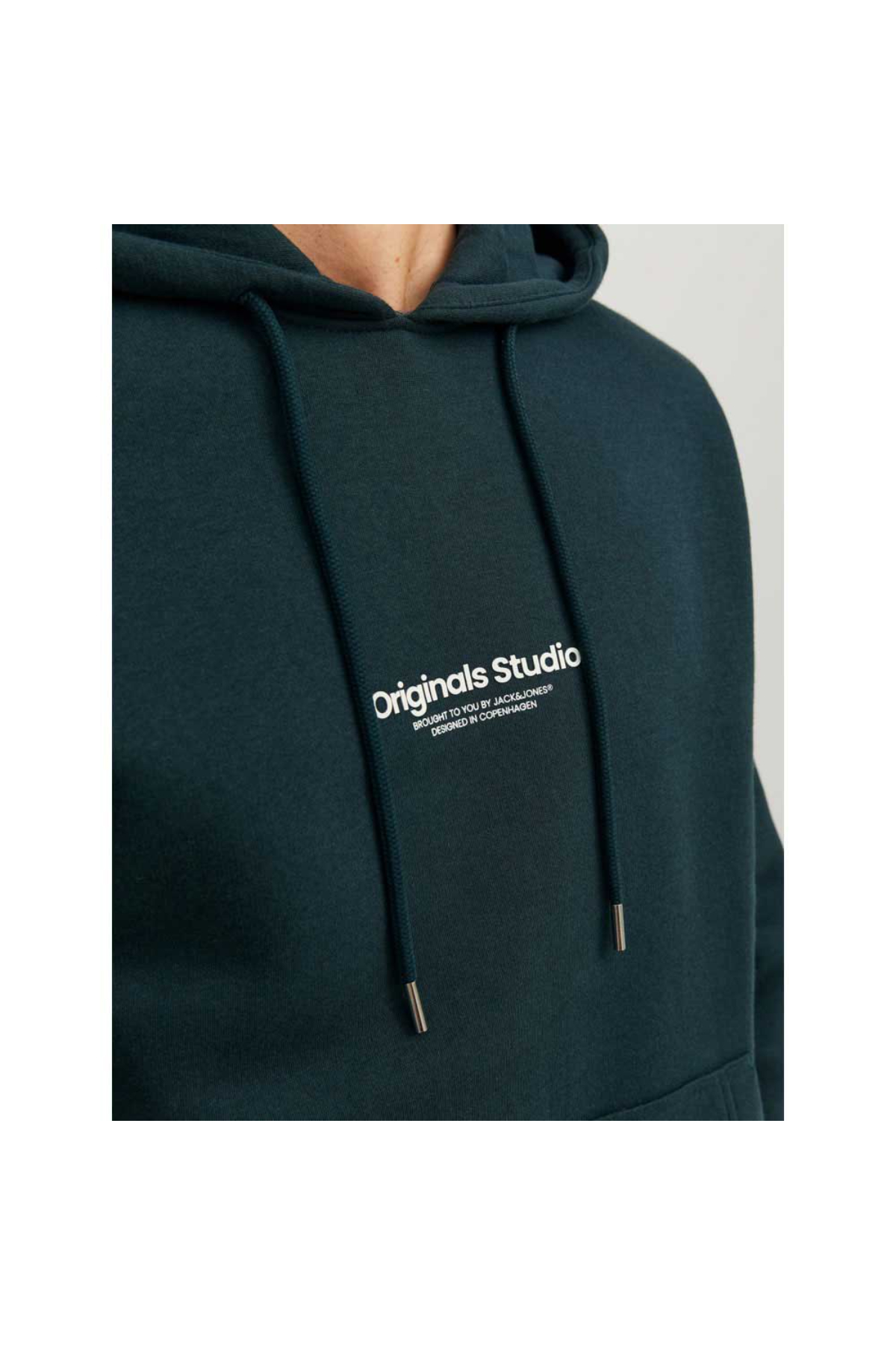 Jack&Jones 12241687 JORVESTERBRO Sweat HOOD NOOS Erkek Sweatshirt Füme