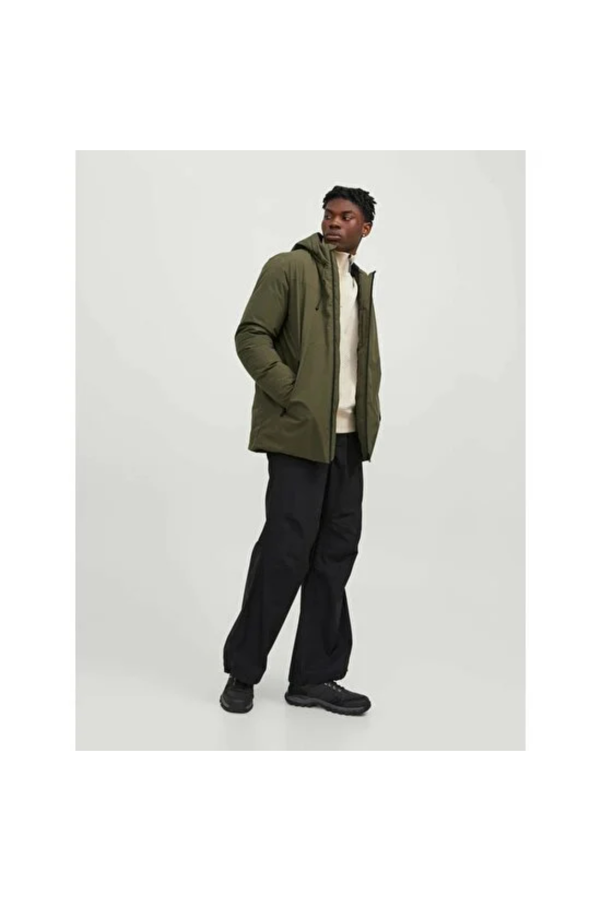 Jack&Jones 12243225 JCOPAYNE Erkek PARKA Haki yeşil