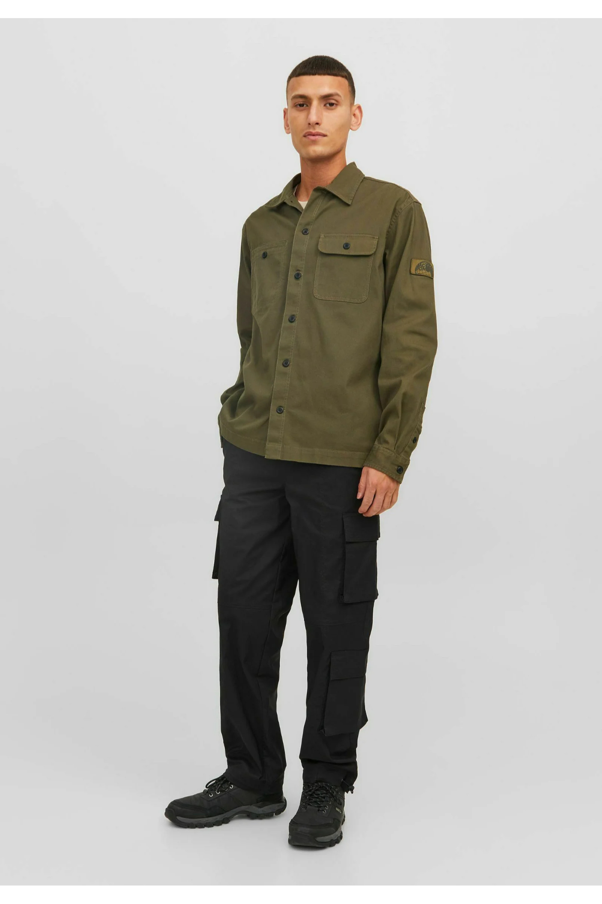Jack&Jones 12245086 JPSTBILL JJVIRGO Erkek CARGO Pantolon Siyah