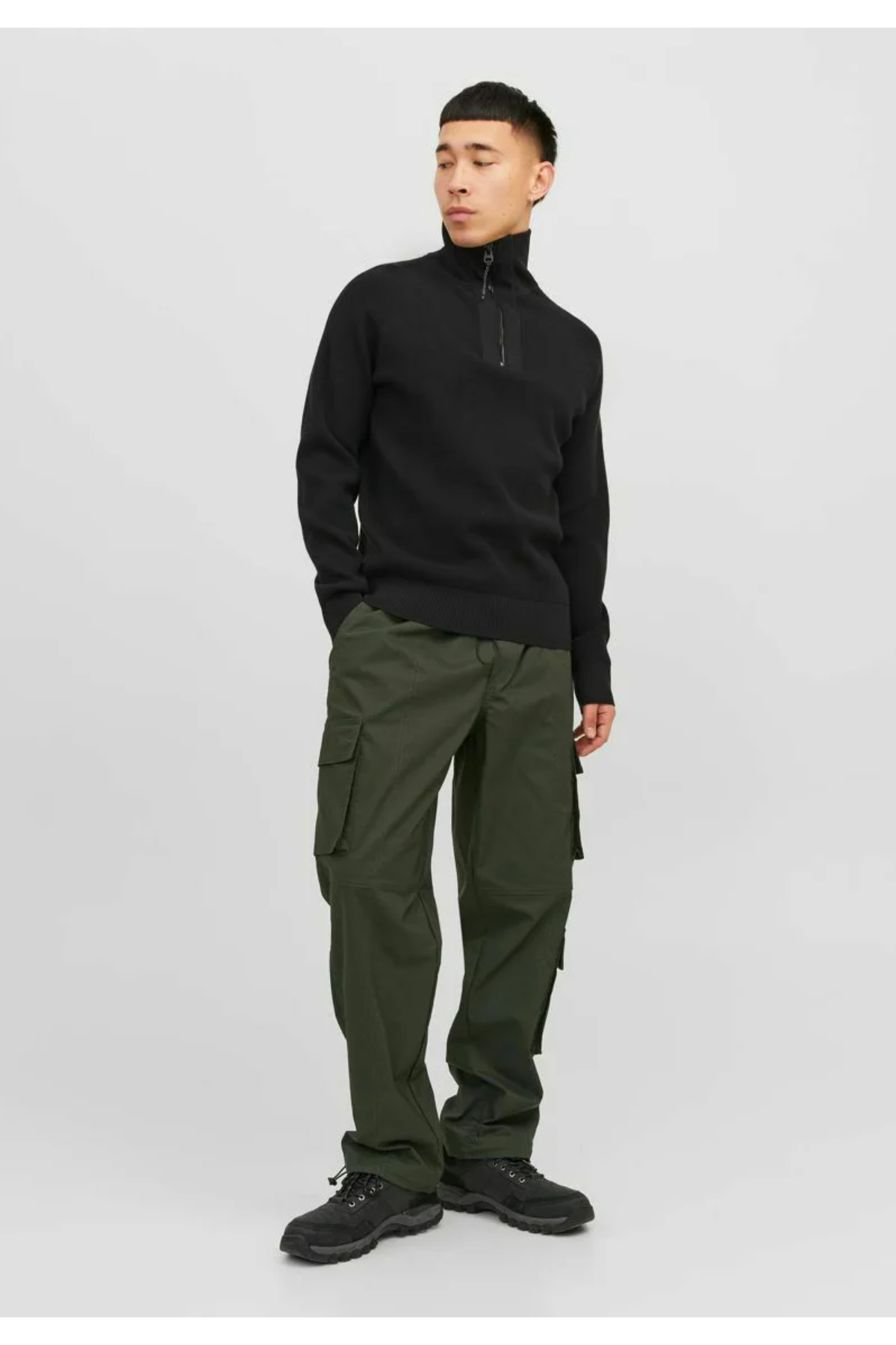 Jack&Jones 12245086 JPSTBILL JJVIRGO Erkek CARGO Pantolon Haki yeşil