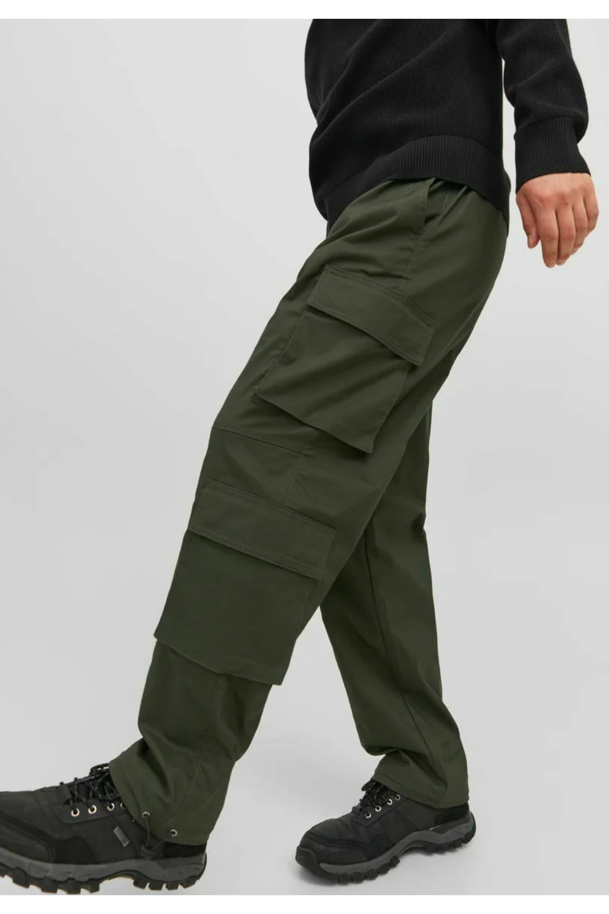 Jack&Jones 12245086 JPSTBILL JJVIRGO Erkek CARGO Pantolon Haki yeşil