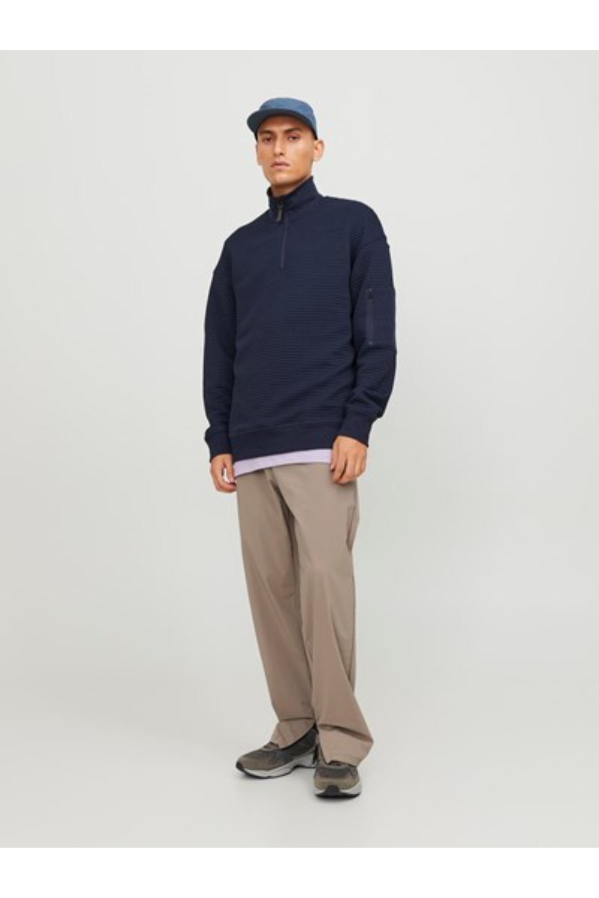Jack&Jones 12245404 JCOBLACK Erkek Sweat Lacivert
