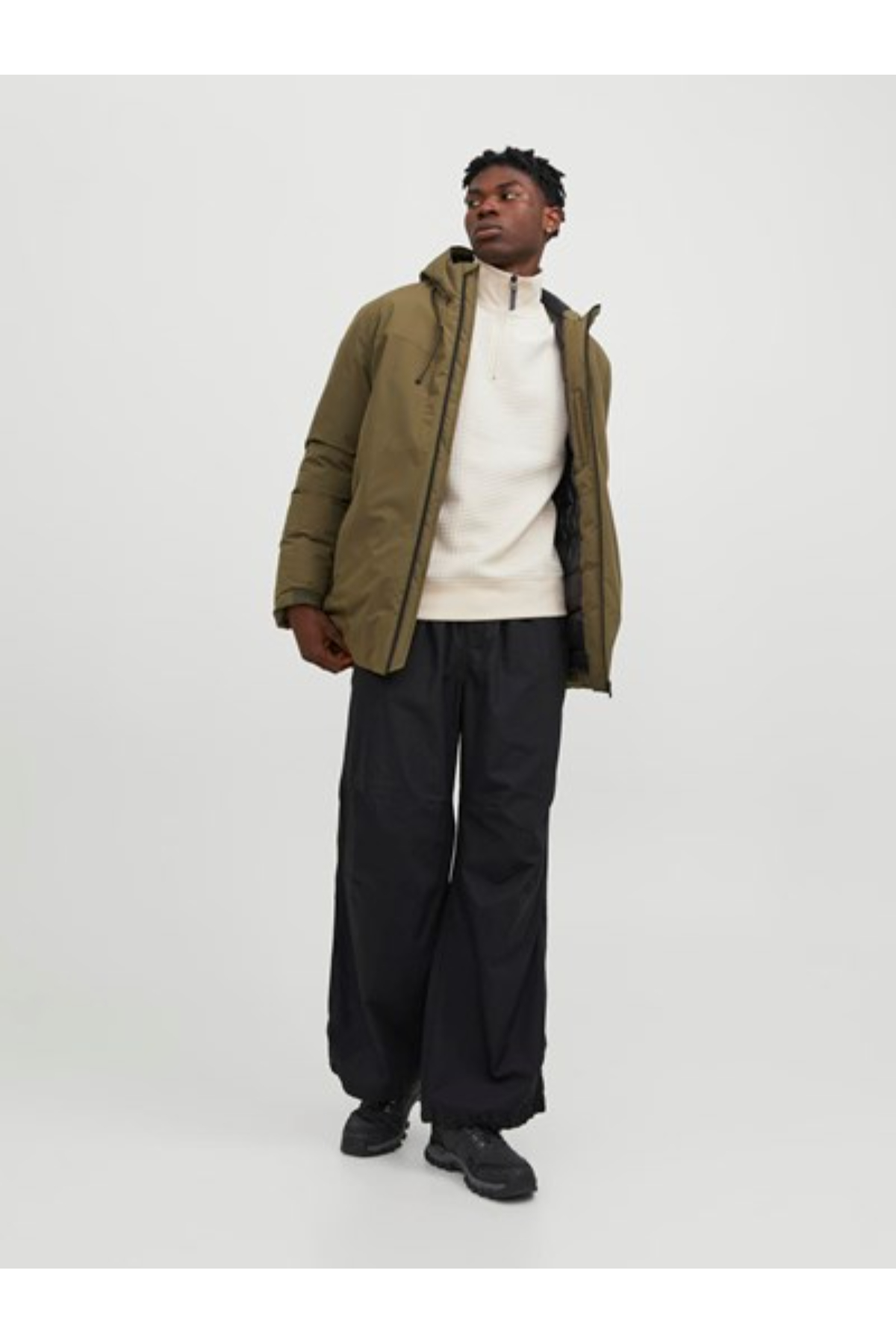 Jack&Jones 12245404 JCOBLACK Erkek Sweat bej