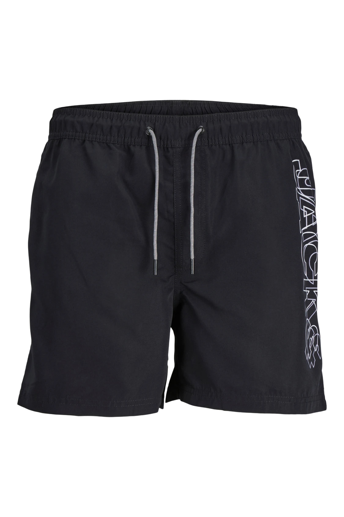 Jack&Jones 12253118 JPSTFIJI JJSWIM DOBULE LOGO Erkek Yüzme Şortu Siyah