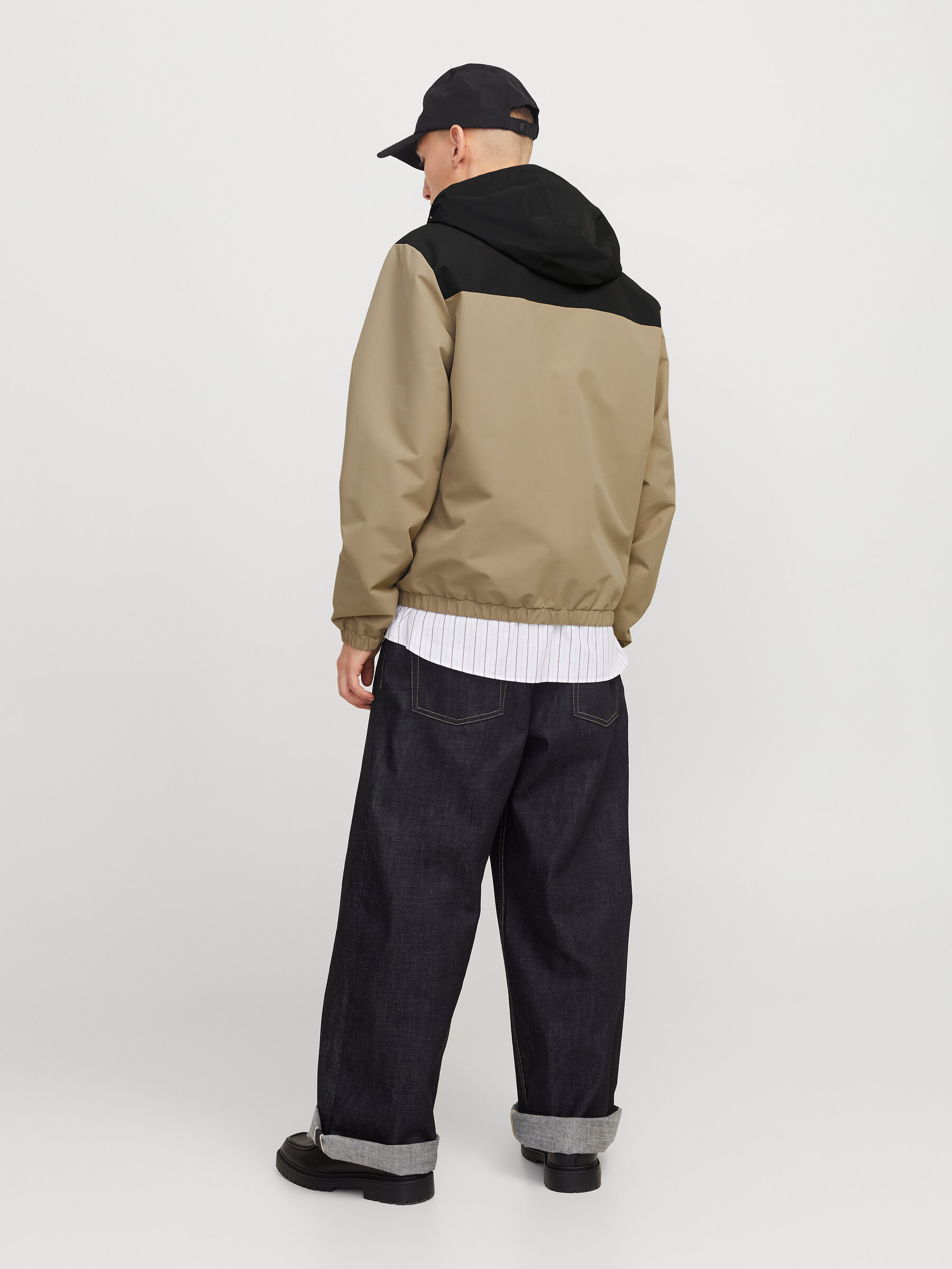 Jack&Jones 12268598 JJELEGACY LIGHT JACKET HOOD Erkek Spor Ceket Kahverengi