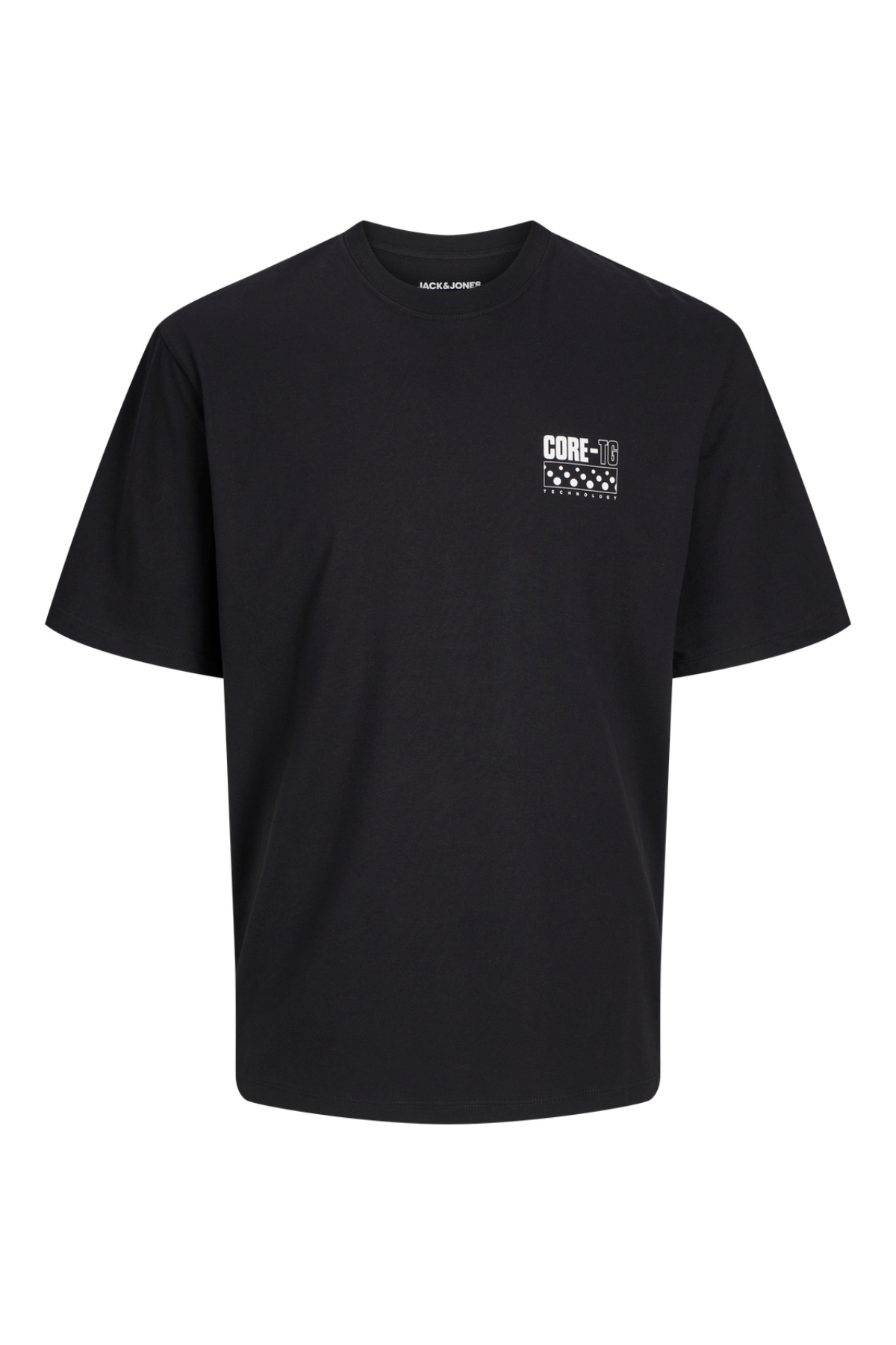 Jack&Jones 12269989 JCOFLASH TEE SS CREW Erkek T-Shirt Siyah