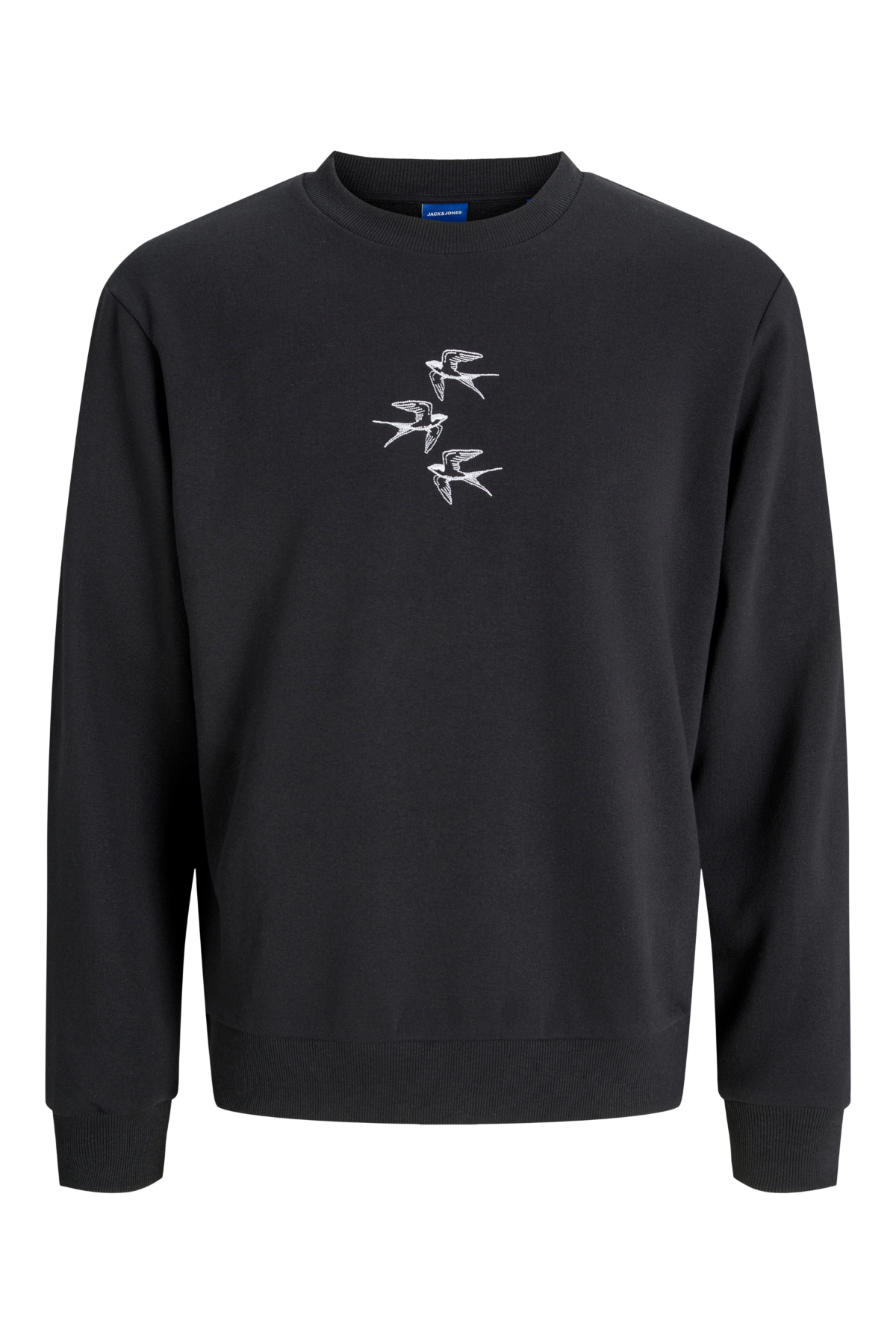 Jack&Jones 12280675 JORSWALLOWS SWEAT CREW Erkek Sweatshirt Siyah