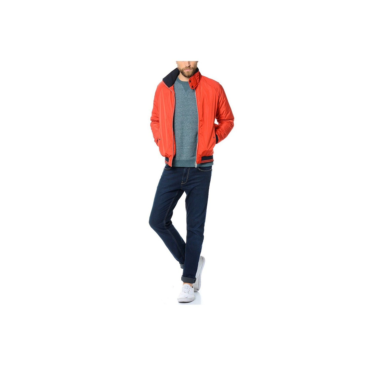 Jack&Jones jjcoMiles Bomber Jacket 12094227 Erkek Kırmızı Mont Kırmızı