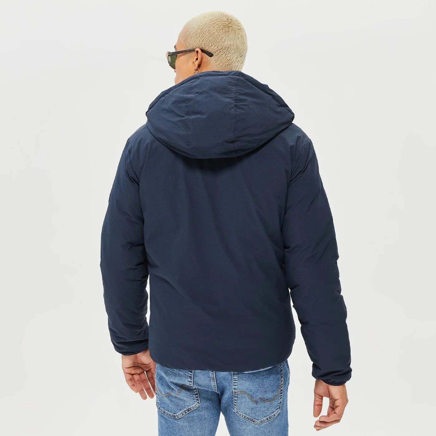 Jack&Jones JPRBlukane Reversible Jacket 12215488  Erkek Lacivert Çift Taraflı Mont Lacivert