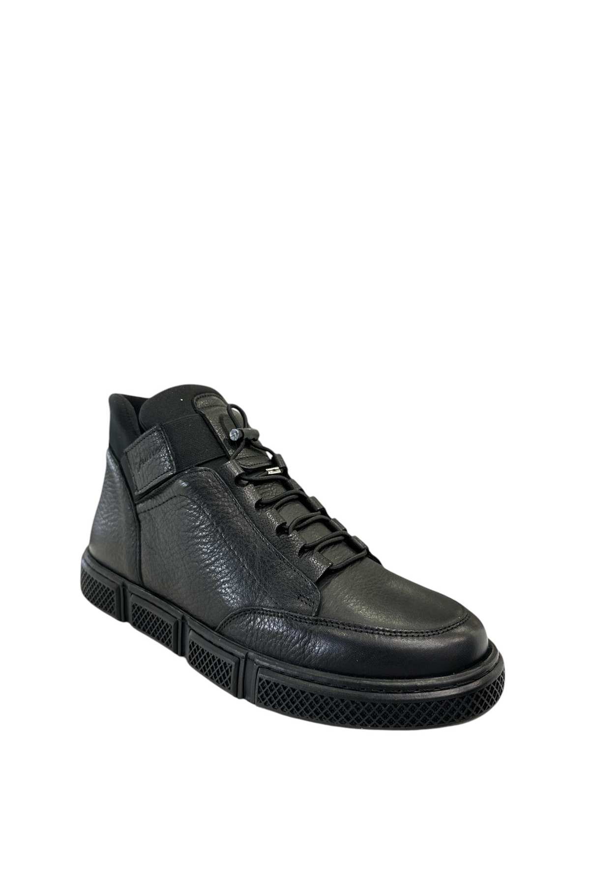 James Franco 19 05 80M 5170 Hakkiki Deri Klasik Bot Siyah