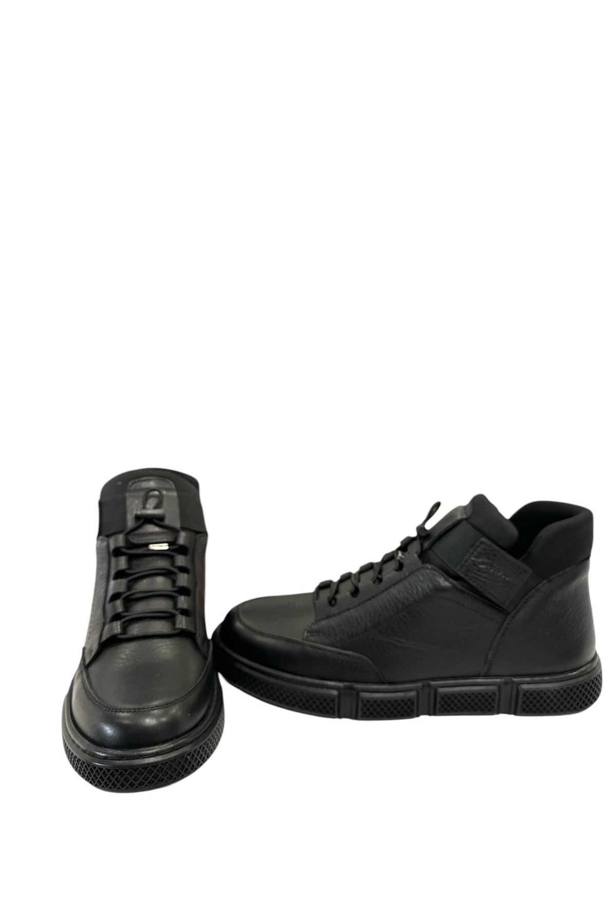 James Franco 19 05 80M 5170 Hakkiki Deri Klasik Bot Siyah