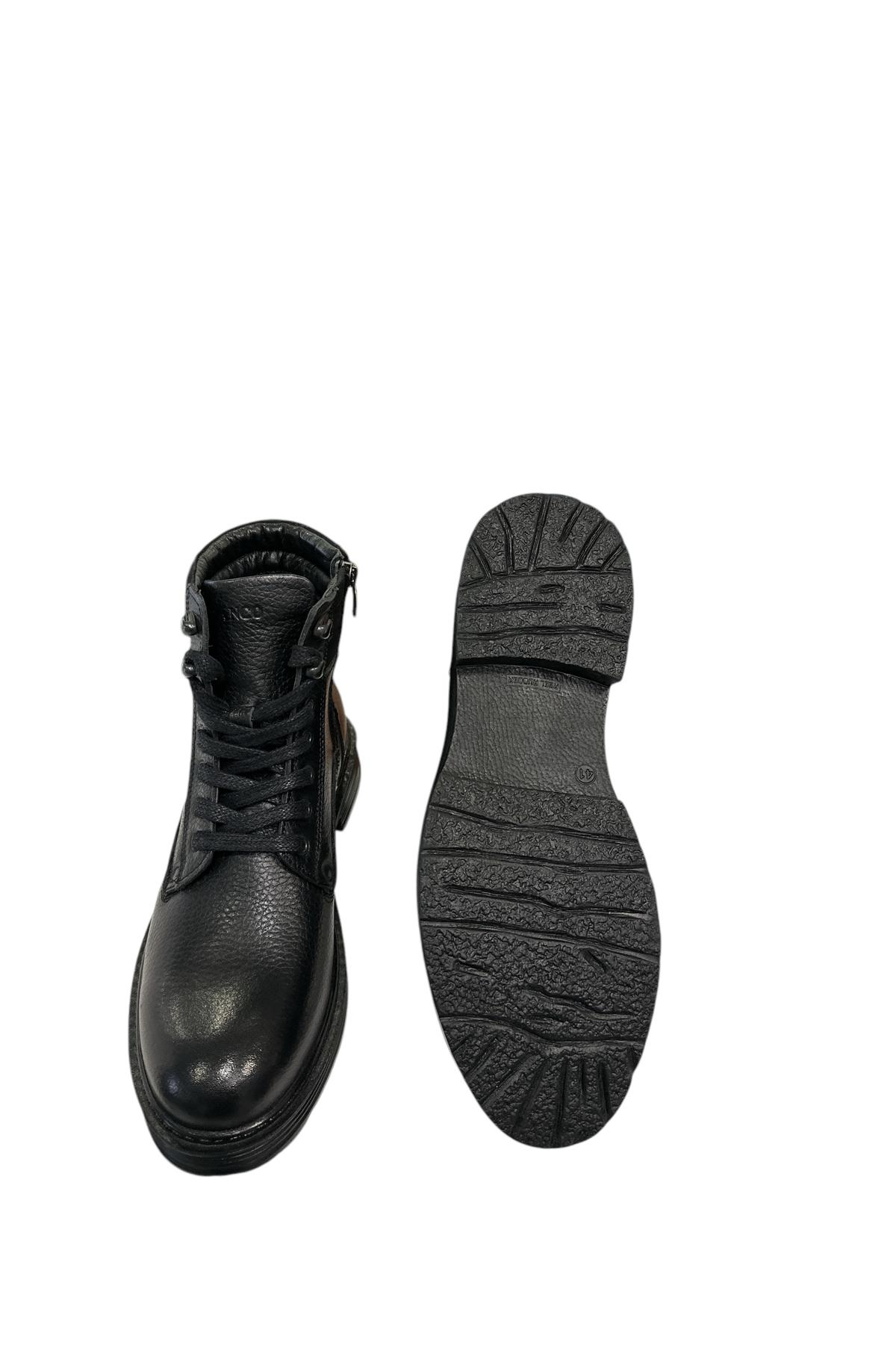 James Franco 2105188 M 510 Siyah Hakiki Deri Erkek Bot Siyah