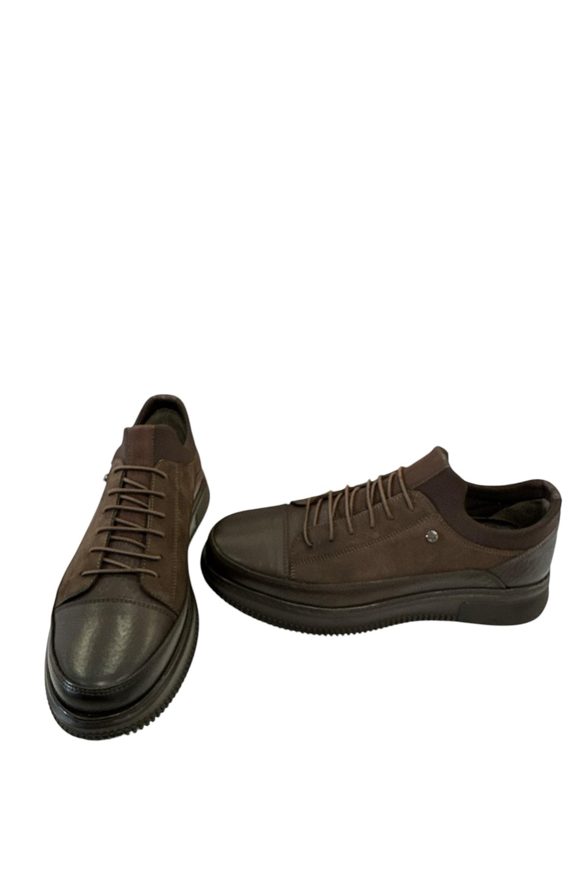 James Franco 24 04 80M 1502 Hakkiki Deri Klasik Ayakkabı Kahverengi