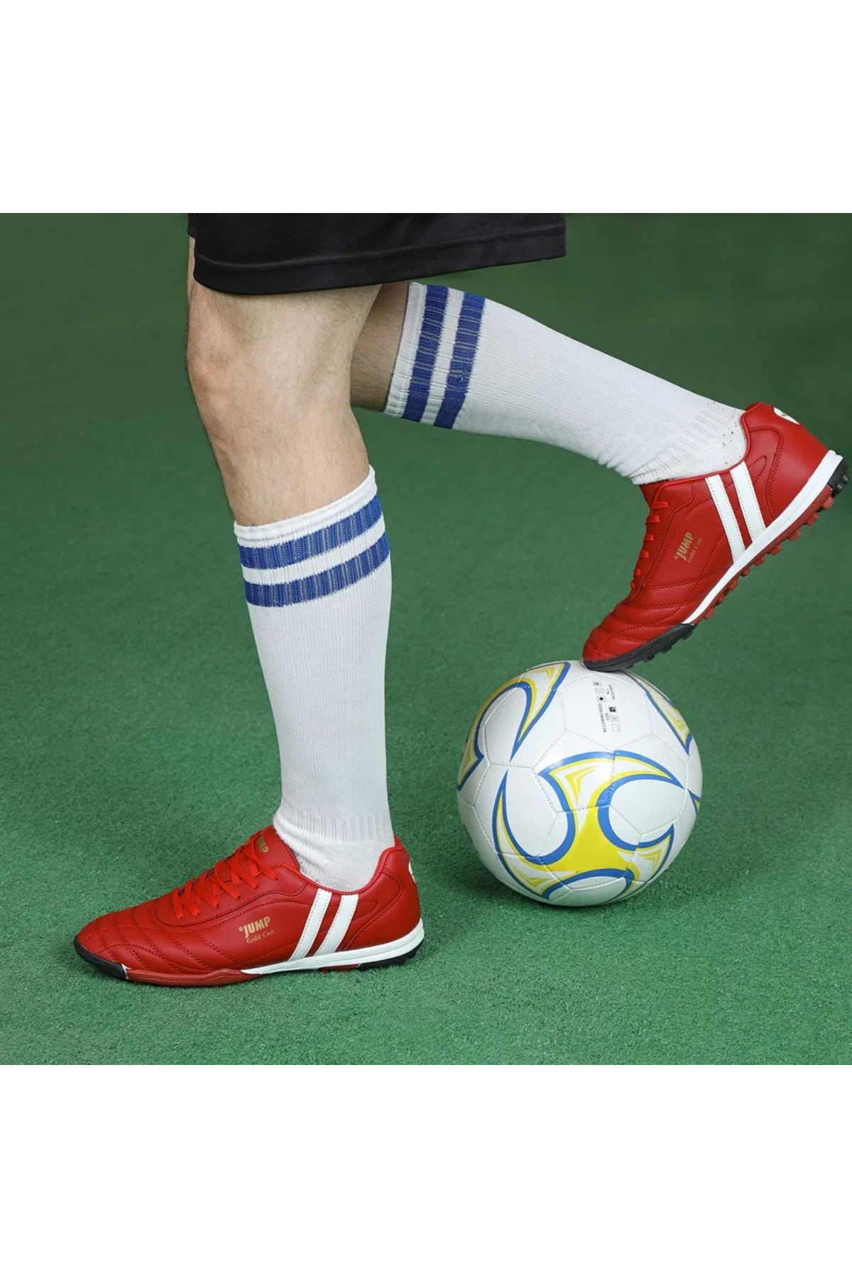Jump 13258 Kırmızı Halı Saha Krampon Futbol Ayakkabısı Kırmızı