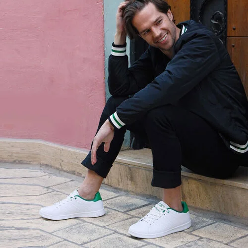 Jump 15307-A Beyaz Yeşil Erkek Sneaker Günlük Spor Ayakkabı Beyaz Yeşil