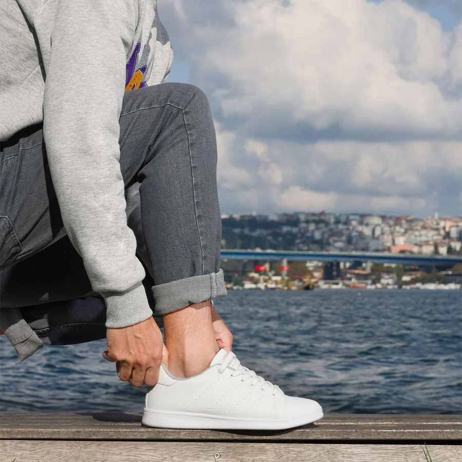 Jump 15307-E Beyaz Erkek Sneaker Günlük Spor Ayakkabı Beyaz