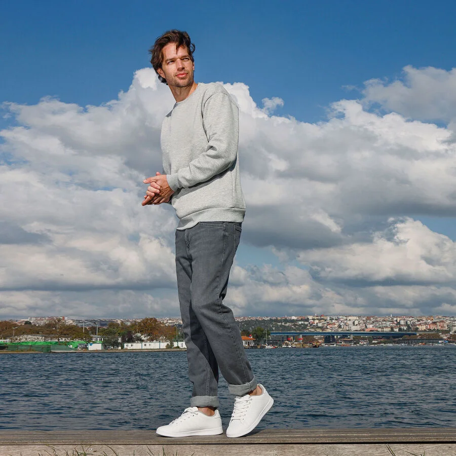 Jump 15307-E Beyaz Erkek Sneaker Günlük Spor Ayakkabı Beyaz