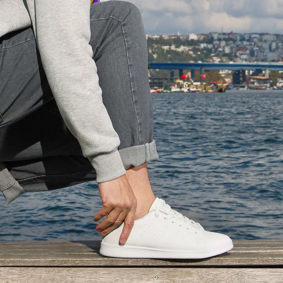 Jump 15307-E Beyaz Erkek Sneaker Günlük Spor Ayakkabı Beyaz