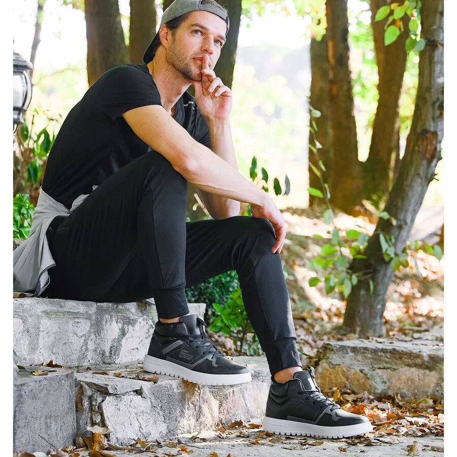 Jump 27430 - JA127430121CT Siyah-Beyaz  Erkek Sneaker Günlük Spor Ayakkabı Siyah Beyaz