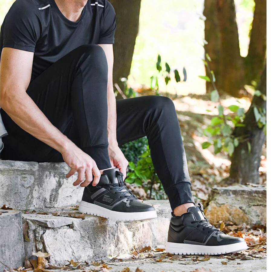 Jump 27430 - JA127430121CT Siyah-Beyaz  Erkek Sneaker Günlük Spor Ayakkabı Siyah Beyaz