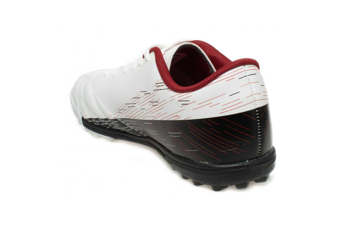 Jump 28004/D-White Black Red Erkek Halı Saha Beyaz