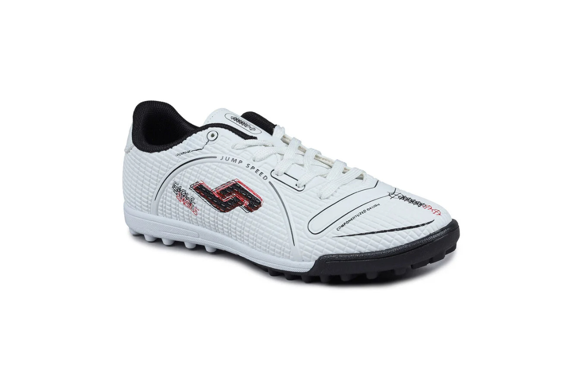 Jump 28006 E-WHite/RED/NAVY Halı Saha Ayakkabısı Beyaz