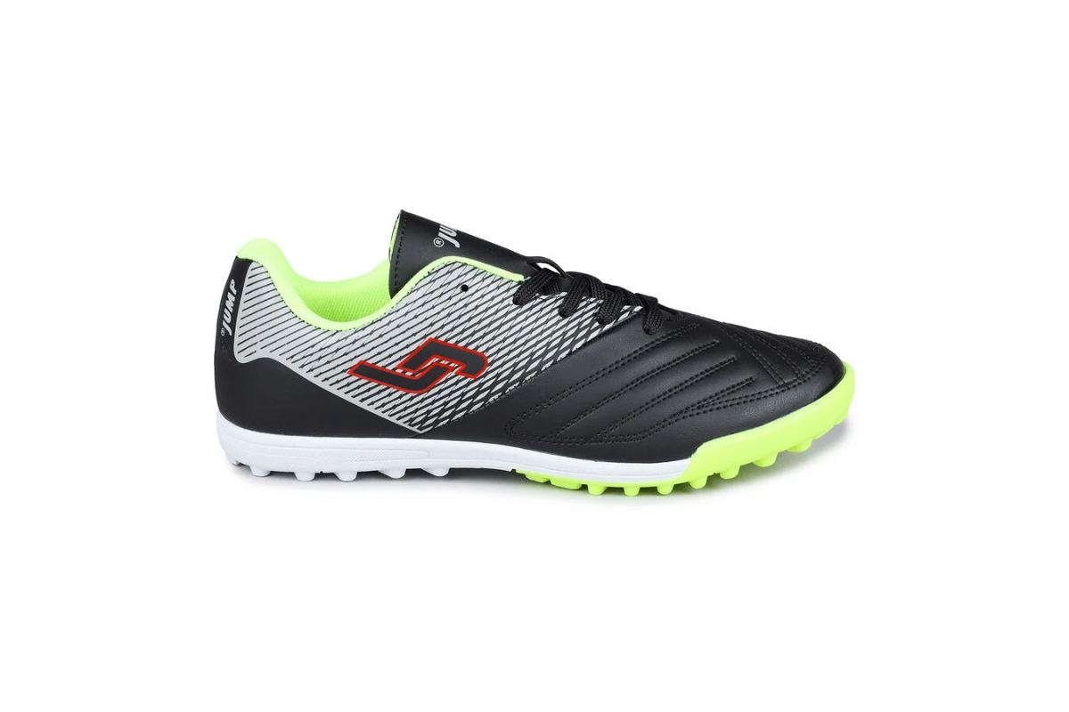 Jump 28034 E/Black/Green Merdane Halı Saha Erkek Ayakkabı Siyah Yeşil