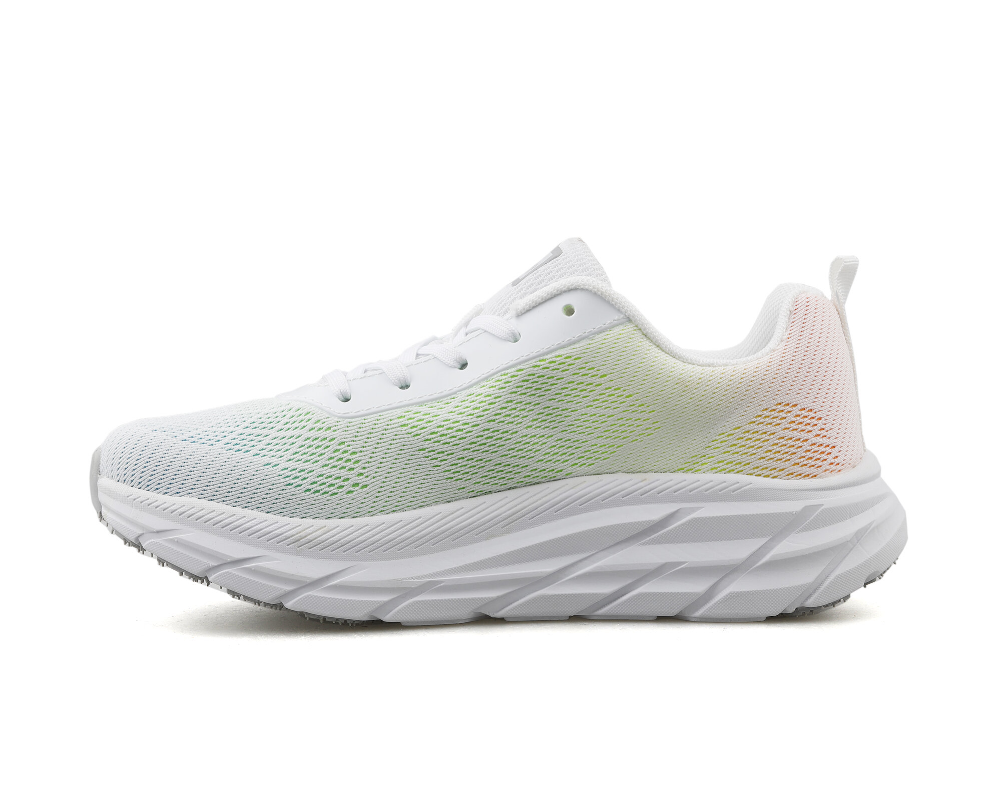 Jump 28052 A-White Yellow Mint Kadın Yürüyüş Ayakkabısı Beyaz Yeşil