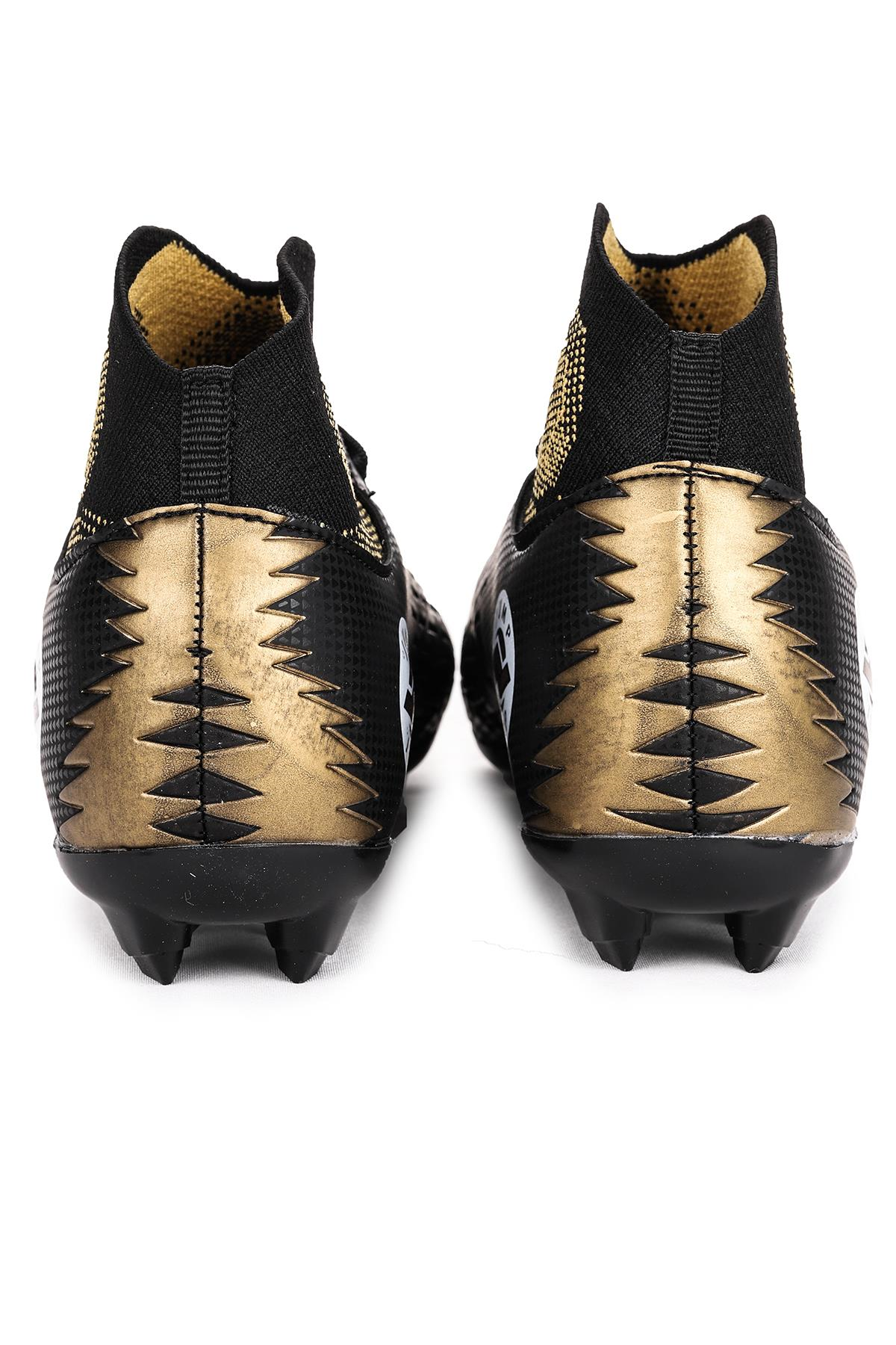 Jump 28365/D Siyah Gold  Erkek Halı Saha Ayakkabısı Siyah Sarı