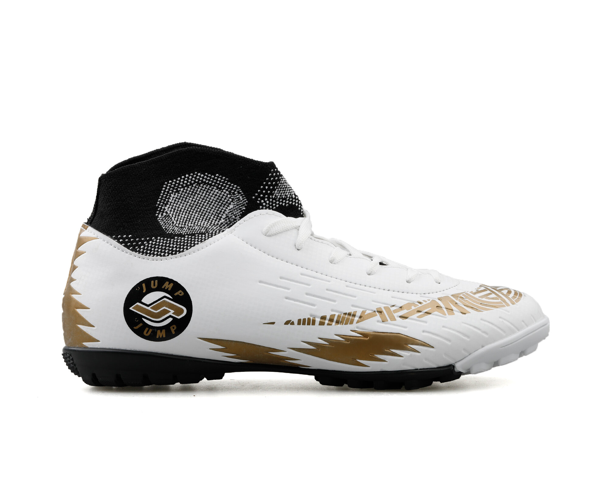 Jump 28366/A Beyaz Gold Erkek  Halı Saha Ayakkabısı Beyaz