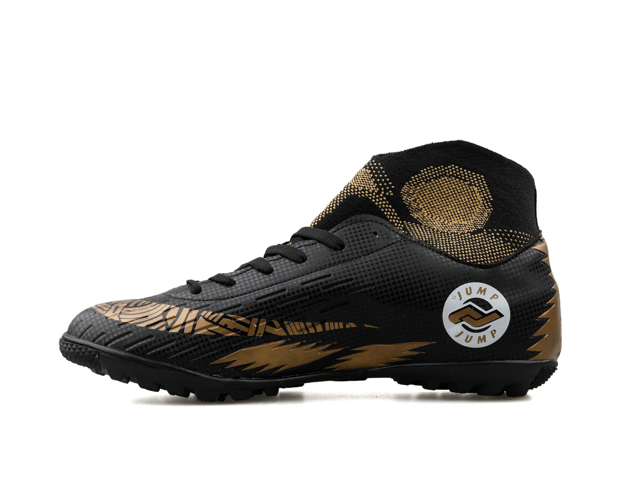Jump 28366/D Siyah Gold Halı Saha Erkek  Halı Saha Ayakkabısı Siyah Sarı