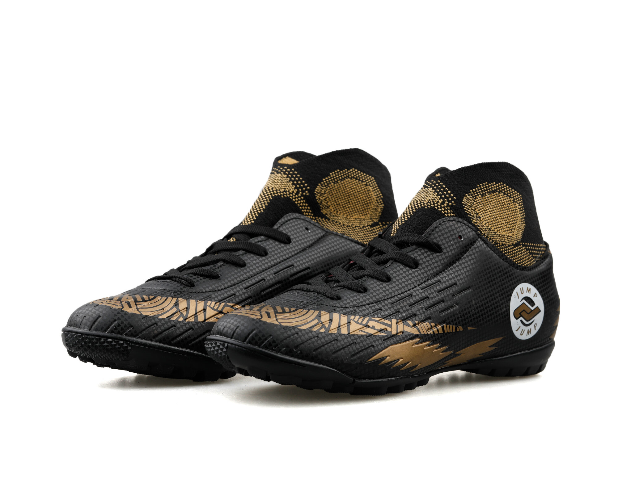 Jump 28366/D Siyah Gold Halı Saha Erkek  Halı Saha Ayakkabısı Siyah Sarı