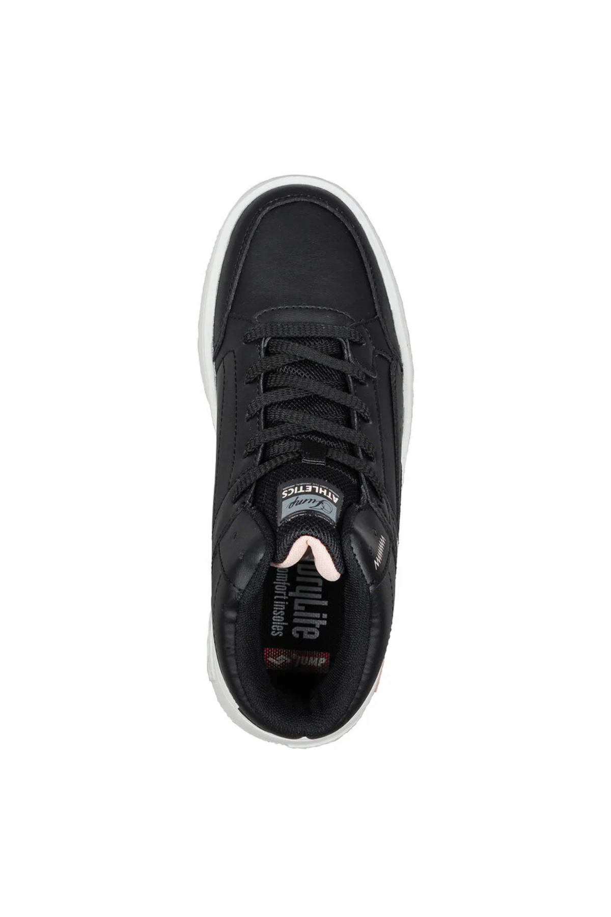 Jump 28756 ZENNE Siyah Yüksek Bilekli Kadın Sneaker Günlük Spor Ayakkabı Siyah