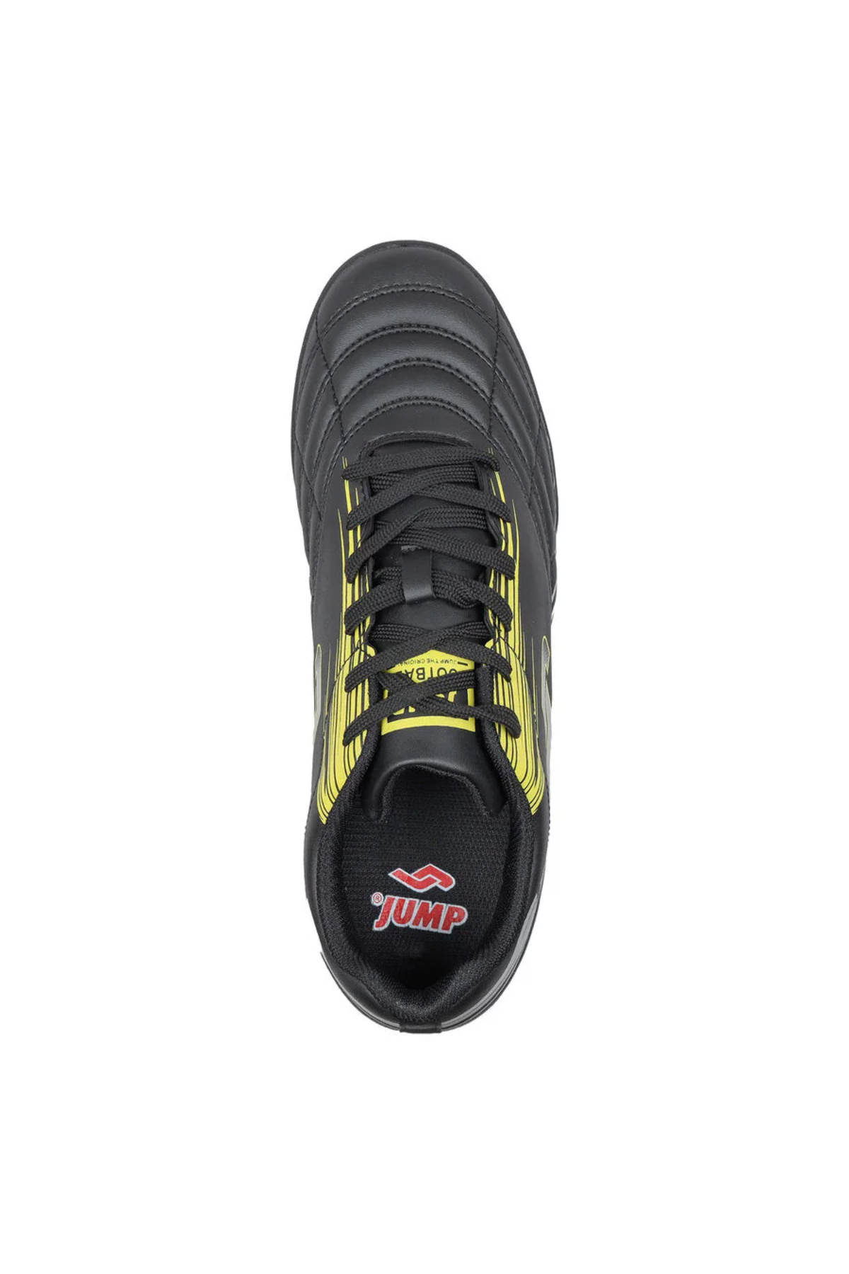 Jump 29117  Erkek Çim - Halı Saha Krampon Futbol Ayakkabısı Siyah Sarı