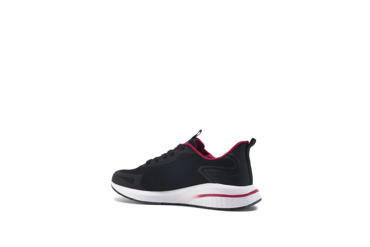 Lotto Union 3FX / 101328779 Siyah-Kırmızı Unisex Yürüyüş Ayakkabısı Siyah Kırmızı