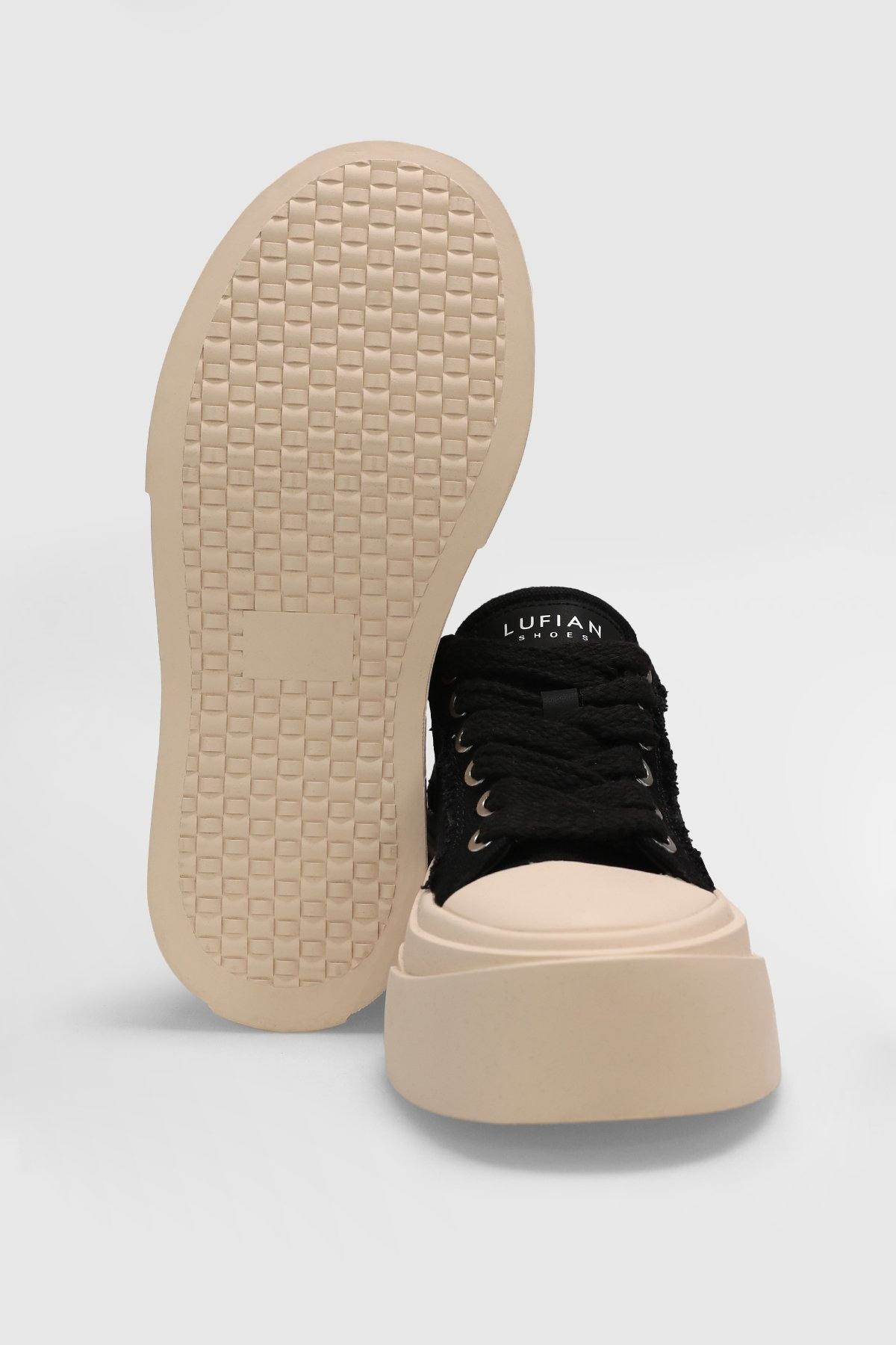 Lufian 121230027 VICTORIA  Kadın Sneaker Ayakkabısı Siyah Beyaz
