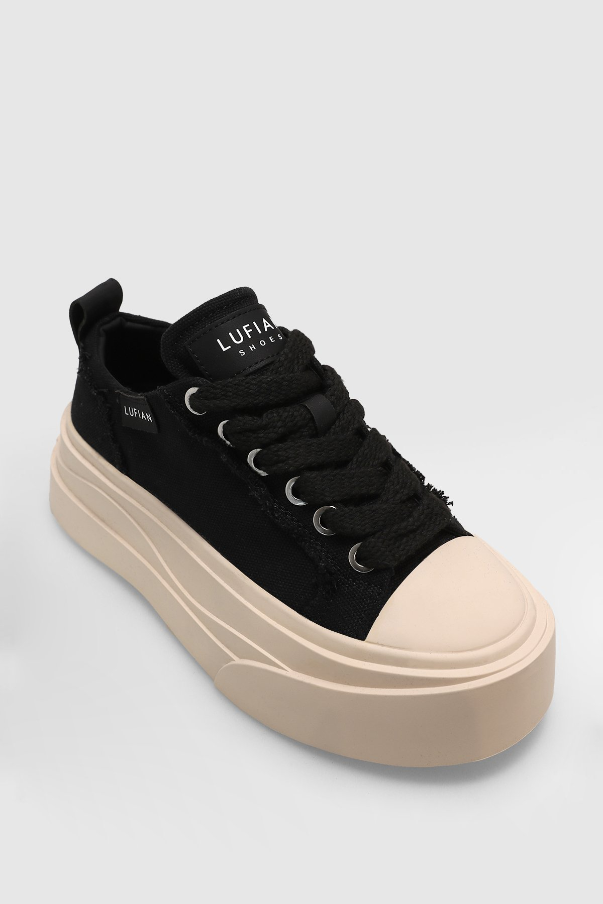 Lufian 121230027 VICTORIA  Kadın Sneaker Ayakkabısı Siyah Beyaz